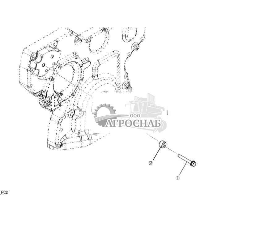 8797 Крепежные детали натяжителя ремня 